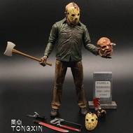 รูปตุ๊กตาตัวการ์ตูน Jason Voorhees Freddy Black Friday Movie Version รูปตุ๊กตาตัวการ์ตูนแบบเคลื่อนที