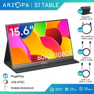 ARZOPA 15.6'' S1 Table Portable Monitor FHD 1080P Second Screen HDMI USB C Gaming Monitor for MAC Ph