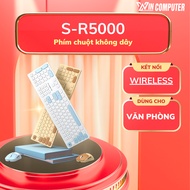 S-R5000 Wireless Keyboard and Mouse Combo Cute Cat Shape, Gentle Keys