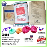 LOOSE Simen Cement Simen Putih Stopping Compound Ceiling Simen Lantai  White Cement Simen Dinding Si