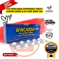 1 BOX (3 STRIPS) BUT NO BOX - KCK WINCARDIA DISPERSIBLE TABLET ASPIRIN 100MG & GLYCINE 45MG TAB - NO