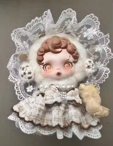 Skull Panda Clothes Suitable V1 V2 Skull Panda Pendants British style fluffy skirt Skull Panda Cloth