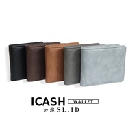 SL.ID ICash Wallet - Premium PU Leather Men's Bifold Wallet