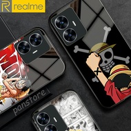 Latest Realme C55 Glossy Glass Silicon Softcase [SK-36] C55 Mobile Phone Case - Mobile Phone Protect