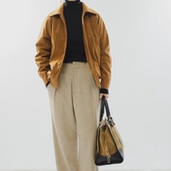 【記者腔調】法式復古 森系文藝/焦糖麂皮絨外套