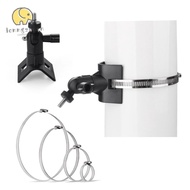 LONNGUVO Camera Pole Mount Bracket, Plastic Metal Clamp Security Camera Holder, Adjustable Rust Resi