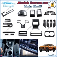 【Mitsubishi Triton 2024-2025】Carbon Fiber & Piano Black GLS GLX GL AT Premium AT GL MT GL Car Interi
