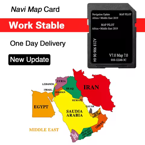 Memory SD Card A2189060604 GPS Sat Nav Africa Middle East Maps 8GB SD Card 2019 for Mercedes A B-Cla