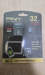 PNY 32GB microSDHC UHS-I 記憶卡 附帶 SD卡轉接卡 Adapter