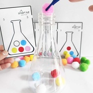 Montessori busy box pompom sorting educational toy