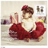 【HELLA 媽咪寶貝】美國Chic Baby Rose手工雪紡澎澎裙_Pettiskirts in Red_紅色