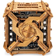 Puzzle Potato Tesla Box - Electronic Puzzle Box - Escape Room Game in a Box - Brain Teaser - 3D Wood