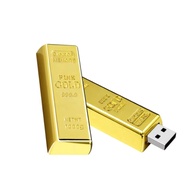 Creative Metal Flash Stick Gold Bar Drive 8Gb 16Gb 32Gb 64Gb 128GB Usb 3.0 Usb Flash Drive
