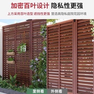 Outdoor Fence Screen Antiseptic Wood Louver Screen Restaurant Partition Fence Solid Wood Lattice Fen