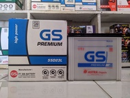 AKI MOBIL BASAH AKI ORIGINAL GS ASTRA PREMIUM 55D23L 12 VOLT 60 AMPERE mobil Toyota Innova G V Camry