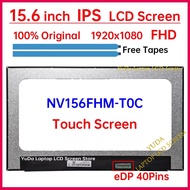15.6 Inch Laptop LCD Touch Screen NV156FHM T0C NV156FHM-T0C Display Matrix Panel Replacement 1920x10