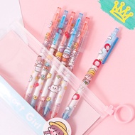 Girl Retracable Gel Black Pens (6 PIECES) Goodie Bag Gifts Christmas Teachers' Day Children's Day