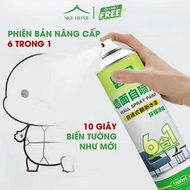 Bình Xịt Sơn Tường Nhà 6 Trong 1 Bình Sơn Xịt Làm Sạch Nhanh Vẽ Bẩn Nấm Mốc Vết Bẩn Cứng Đầu 1600ml 