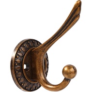 BOZWELL 6 Pack Antique Brass Towel Hook Heavy Duty Wall Hooks Hanger Coat Hook Robe Hook Bathroom Wa