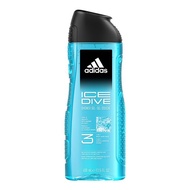 adidas愛迪達 男性三合一潔顏洗髮沐浴露-超越沁涼400ml