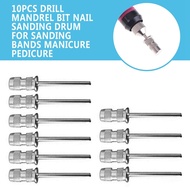 10Pcs Manicure Electric Nail Drill Accessories Mandrel Bit Nail Sanding Drum For Sanding Bands Pedicure