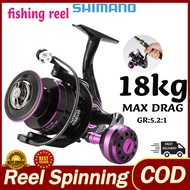 Shimano Reel Mesin Pancing Reel Spinning Pancing Set 18KG Max Drag  4.7:1 mesin casting murah fishing accessories