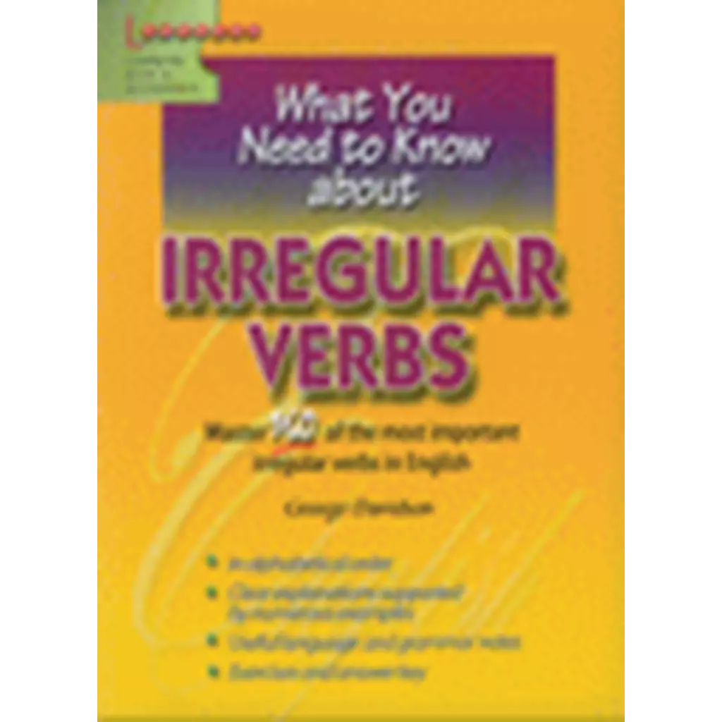What You Need to Know About English Irregular Verbs (P)