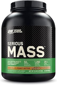 Optimum Nutrition Serious Mass Weight Gainer Protein Powder, Vitamin C, Zinc and Vitamin D for Immun