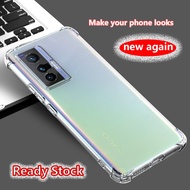 For Vivo X70 V2133A V2104 Crystal Clear 4 Corners Shockproof Soft Rubber Jelly Case Phone Case Back 