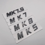 2.6cm Thick Big Letters ABS Car Emblem MK5 MK6 MK7 MK7.5 Tailgate Trunk Lid Nameplate Logo Car Stick