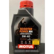 MOTUL SCOOTER POWER 4T MA 5W-40 FULLY SYNTHETIC (1 LITER)