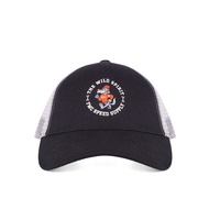FMC Topi Trucker Hat Polyester Mesh Logo Brown 030224