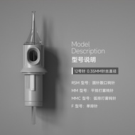 FYT Tattoo Integrated Needle 20 MM Flat Row Fogging Blunt Needle MMC Arc Row Fogging Blunt Needle F 
