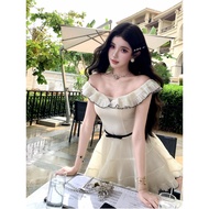 summer dress shushi clothing BarbChill [accessories] bow Joker thin belt
