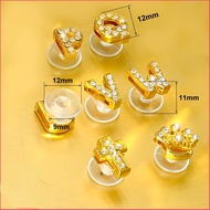 Metal Alphabet Shoe Pins Accessories Embed Diamond Letter Charm jibits crors Jibits for Woman design