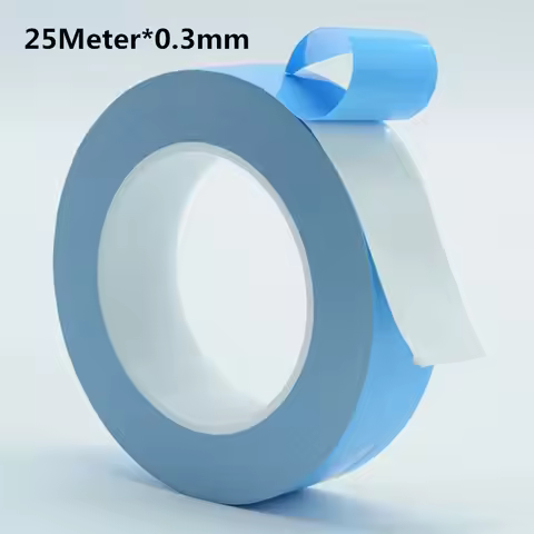 Thermal tape 25 Meter 0.3mm thick Heat conduction double sided adhesive tape, light strip, Resistant