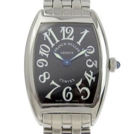 【日本直送】法蘭克穆勒 FRANCK MULLER 千禧系列 腕錶 1752QZ 不鏽鋼 石英 指針式顯示 黑色錶盤 女仕【二手】