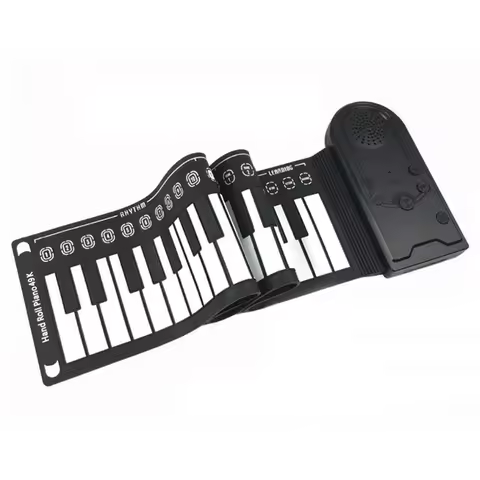 Roll Up Piano 49 Keys Portable Electronic Piano for Beginners,Foldable Electronic Digital Keyboard P