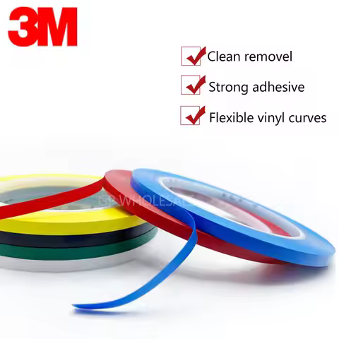 3M 471 premium perfomance strong vinyl tape length 33M bundle set for Decoration, Masking 5mm YELLOW