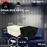 DURADUS DORADUS JUNCTION BOX CCTV KECIL 5/8 BESAR 3/4 JUMBO LUBANG NON LUBANG HITAM PUTIH