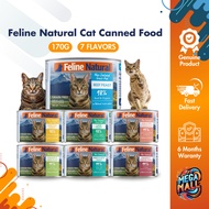 Feline Natural Cat Canned Food 170g Beef Chicken Lamb Beef &amp; Hoki Chicken &amp; Lamb Chicken &amp; Venison Lamb &amp; Salmon Flavor