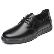 Kasut kerja KFC Pizza Hut McDonald's restoran hitam lelaki kasut rata kasut kasual lembut lelaki yan