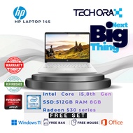 HP Laptop 14 | Core i5 10th Gen  |Radeon 530 series | 16 GB RAM | 512 GB SSD | MS Office 24 |