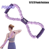 MAYSHOW Yoga Tensioner, Multi-functional Elastic Band 8-Line Puller, Portable 10/15/20 Pounds Resist