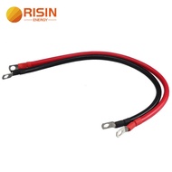 Risin High Current 35mm2 50mm2 Battery Cable PVC Wire 2AWG 1AWG M8 M10 Cable Lug use for UPS Battery