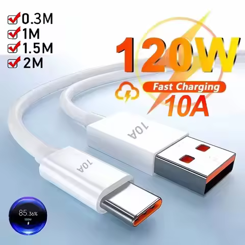 Universal 120W 10A USB Type C Cable Super Fast Charging Cable For Huawei P40 P30 Honor Data Cord For