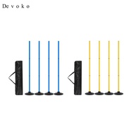 [Devoko] 4x Agility Training Poles, Portable Football Agility Pole with Base Football Training Marki