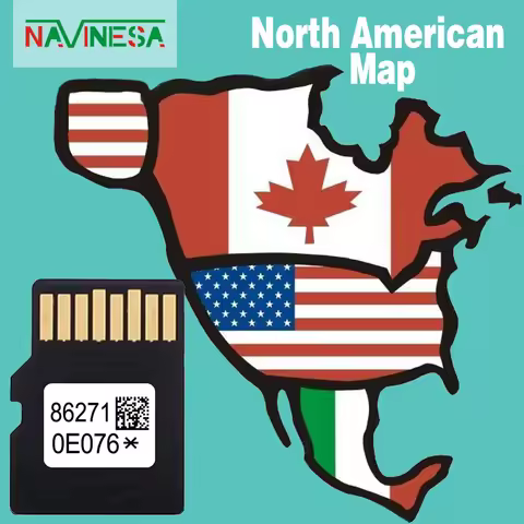 Navigation SD Card Compatible for Toyota 86271-0E077 Sat Nav Update Car USA Canada Maps Latest with 