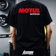 Attitude Car France MOTUL Mote 300V Motor Oil Lubricant Pure Cotton Short-Sleeved T-Shirt