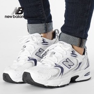 AUTHENTIC New Balance Mr530BA 530 New Balance รองเท้าผ้าใบลําลอง สีขาว สีฟ้า Official genuine Men's and Women's Running Shoes  100% Original
